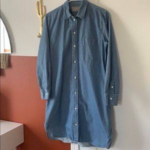 Everlane denim shirt dress 8